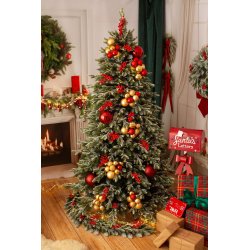 Choinka sztuczna ŚWIERK JAPOŃSKI Ośnieżony 180cm PE