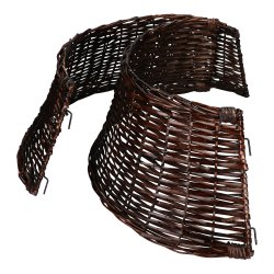 Brązowy kosz wiklinowy pod choinkę sztuczną