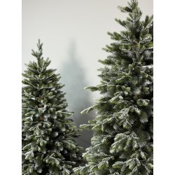 Choinka sztuczna ŚWIERK JAPOŃSKI Ośnieżony 220cm PE